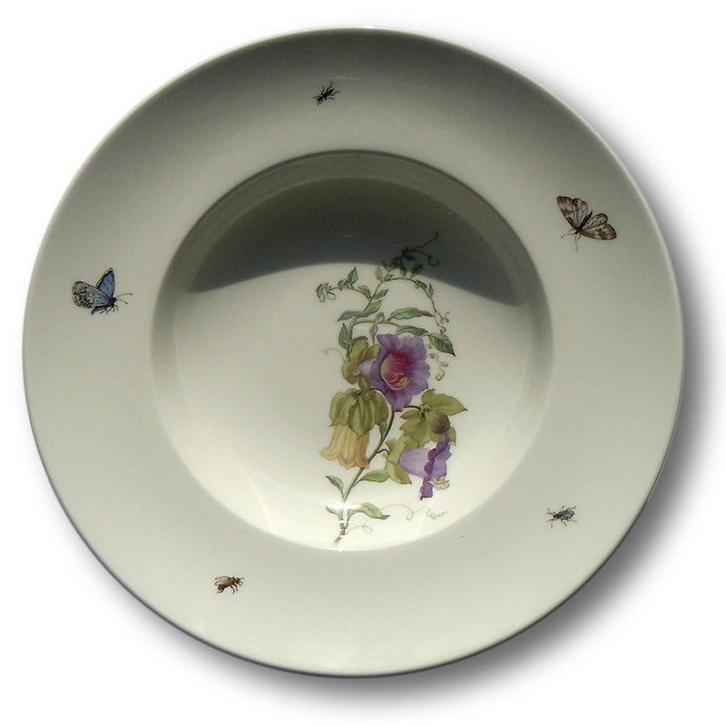 Glockenrebe als Porzellanmalerei