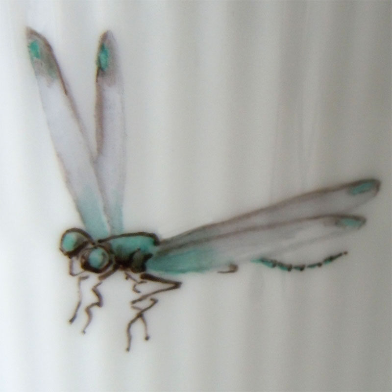 Detail Insekten auf Porzellan