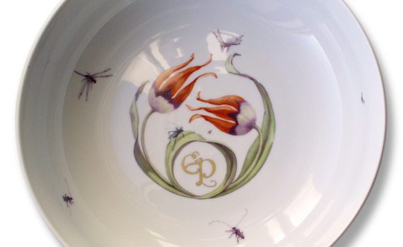 Tulpen mit Monogramm
