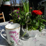 Tränendes Herz auch Marienherz als Porzellanmalerei