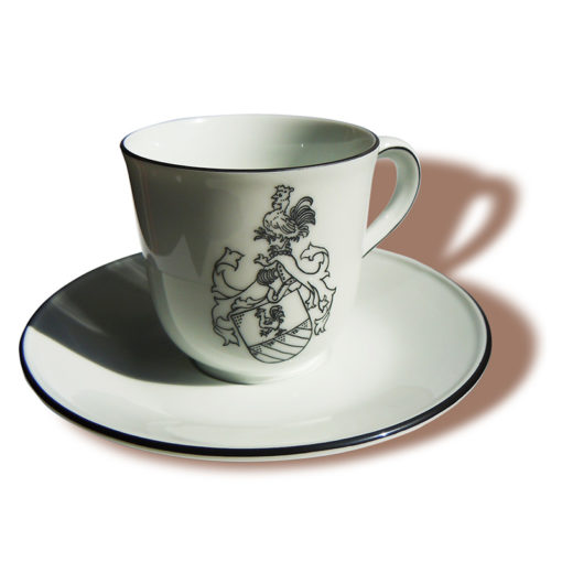 Wappen auf Kaffeetassen