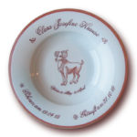 Geburtsteller mit Sternzeichen