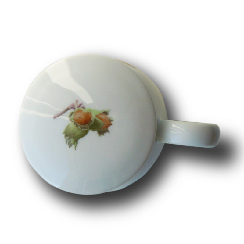 Kastanie Tasse Haselnuss von oben